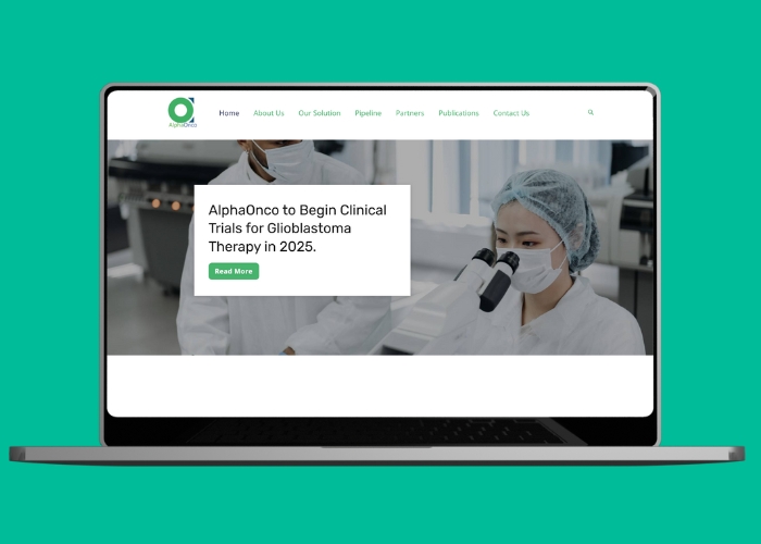 AlphaOnco Website Redesign